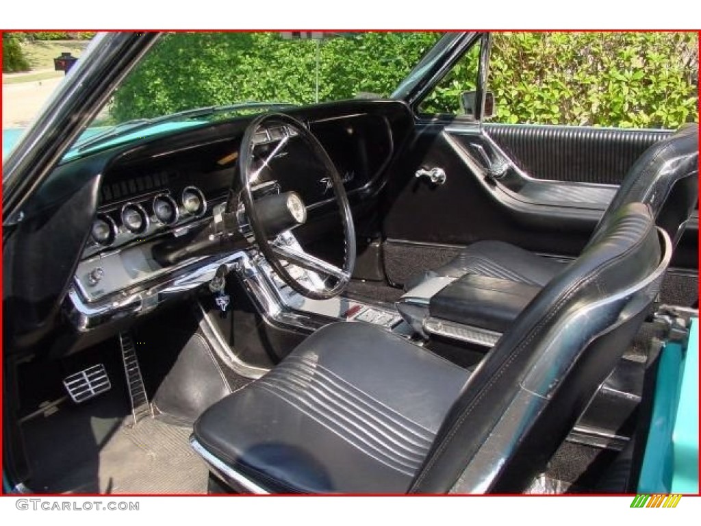Black Interior 1964 Ford Thunderbird Convertible Photo #84478785