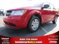 Bright Red 2013 Dodge Journey American Value Package