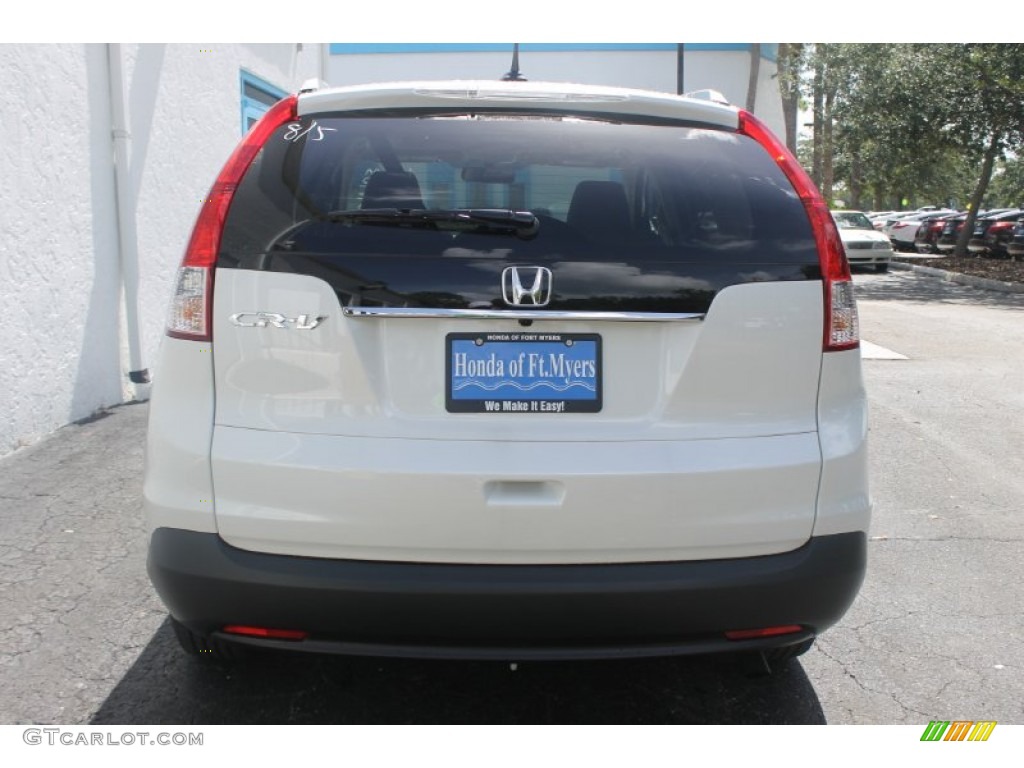 2013 CR-V EX-L - White Diamond Pearl / Beige photo #6
