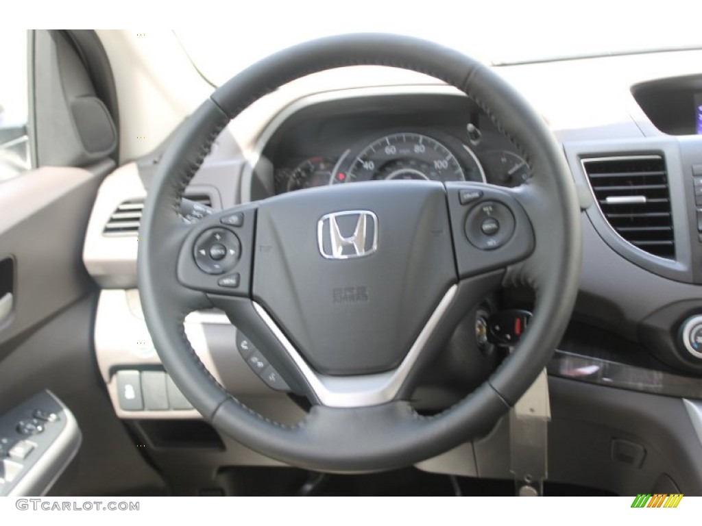 2013 CR-V EX-L - White Diamond Pearl / Beige photo #33