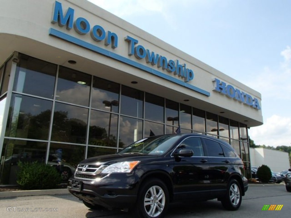 2011 CR-V EX 4WD - Crystal Black Pearl / Black photo #1