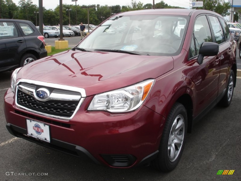 2014 Forester 2.5i - Venetian Red Pearl / Platinum photo #1
