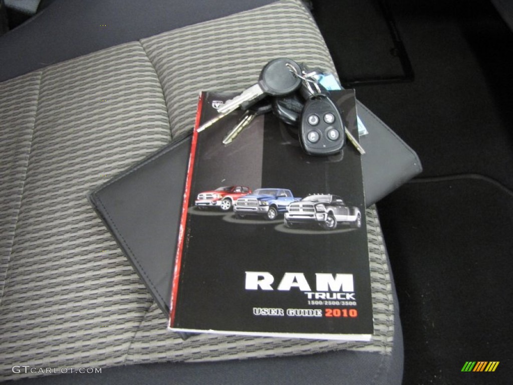 2010 Ram 1500 ST Quad Cab 4x4 - Brilliant Black Crystal Pearl / Dark Slate/Medium Graystone photo #28