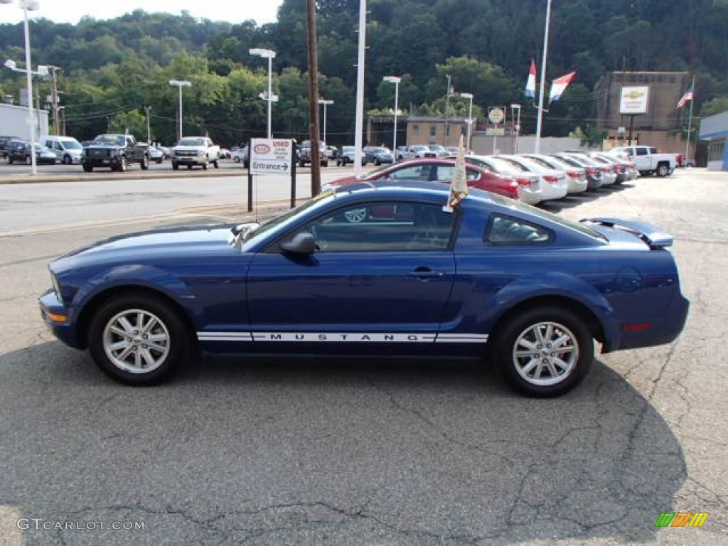 2006 Mustang V6 Premium Coupe - Vista Blue Metallic / Dark Charcoal photo #5