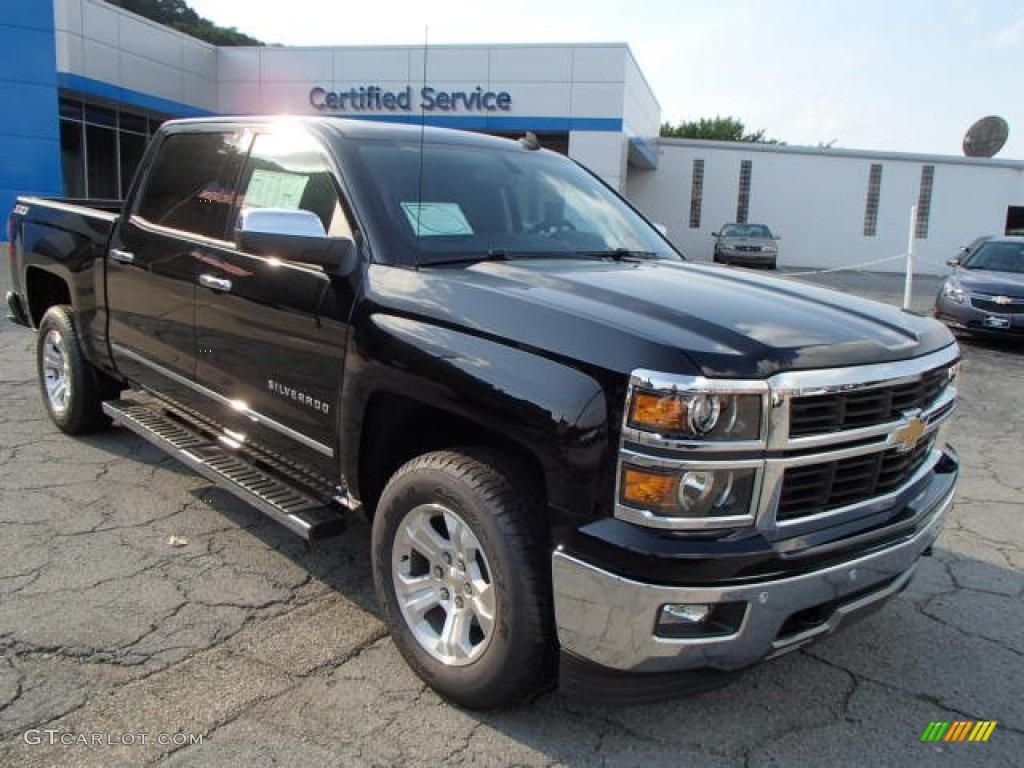 2014 Silverado 1500 LTZ Z71 Crew Cab 4x4 - Black / Jet Black photo #2