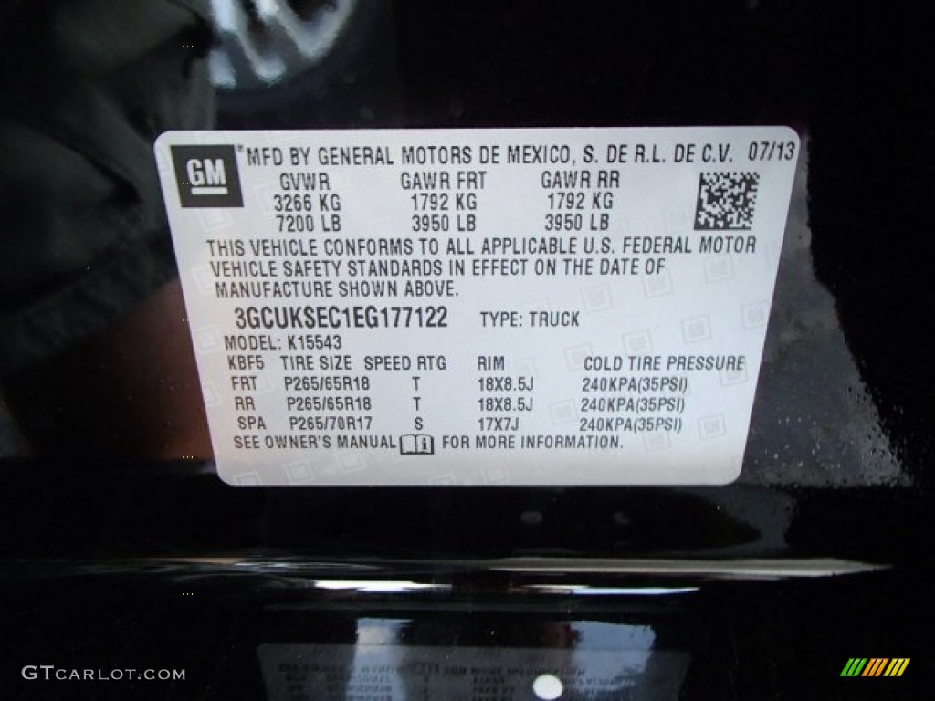 2014 Silverado 1500 LTZ Z71 Crew Cab 4x4 - Black / Jet Black photo #20