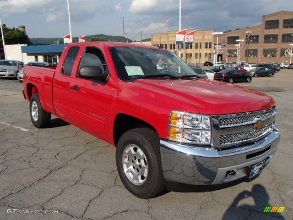 2013 Silverado 1500 LT Extended Cab 4x4 - Victory Red / Ebony photo #2