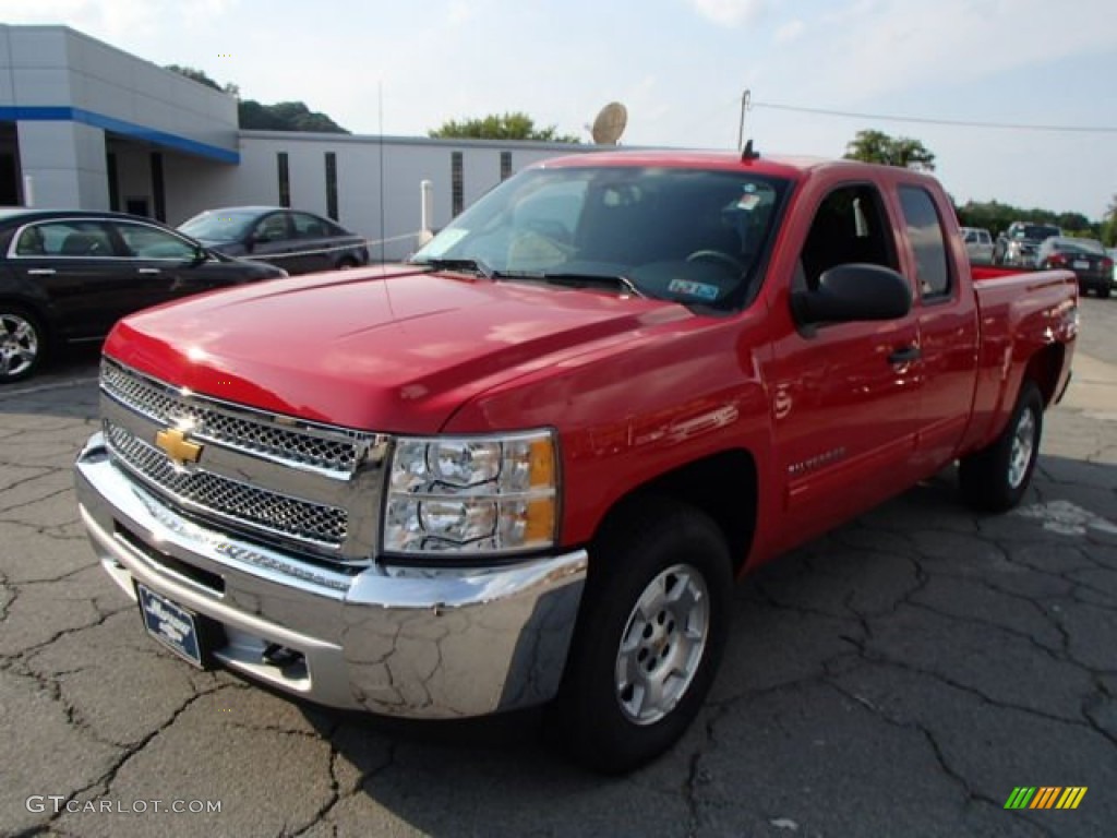 2013 Silverado 1500 LT Extended Cab 4x4 - Victory Red / Ebony photo #4