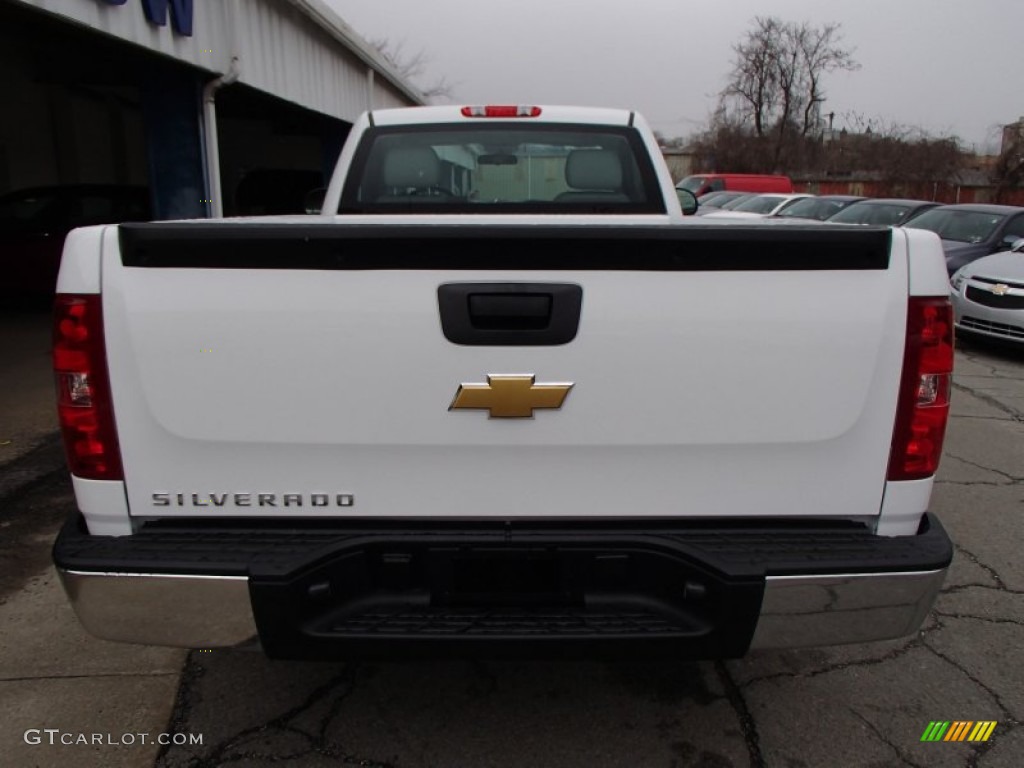 2013 Silverado 1500 Work Truck Regular Cab 4x4 - Summit White / Dark Titanium photo #7