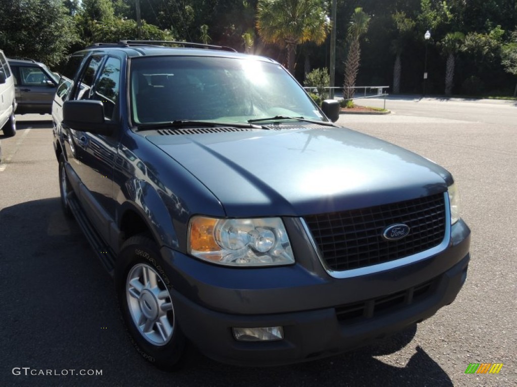 True Blue Metallic Ford Expedition