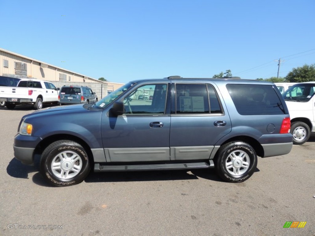 2004 Expedition XLT - True Blue Metallic / Medium Parchment photo #2