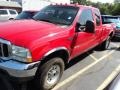 2004 Red Ford F250 Super Duty XLT SuperCab 4x4  photo #1
