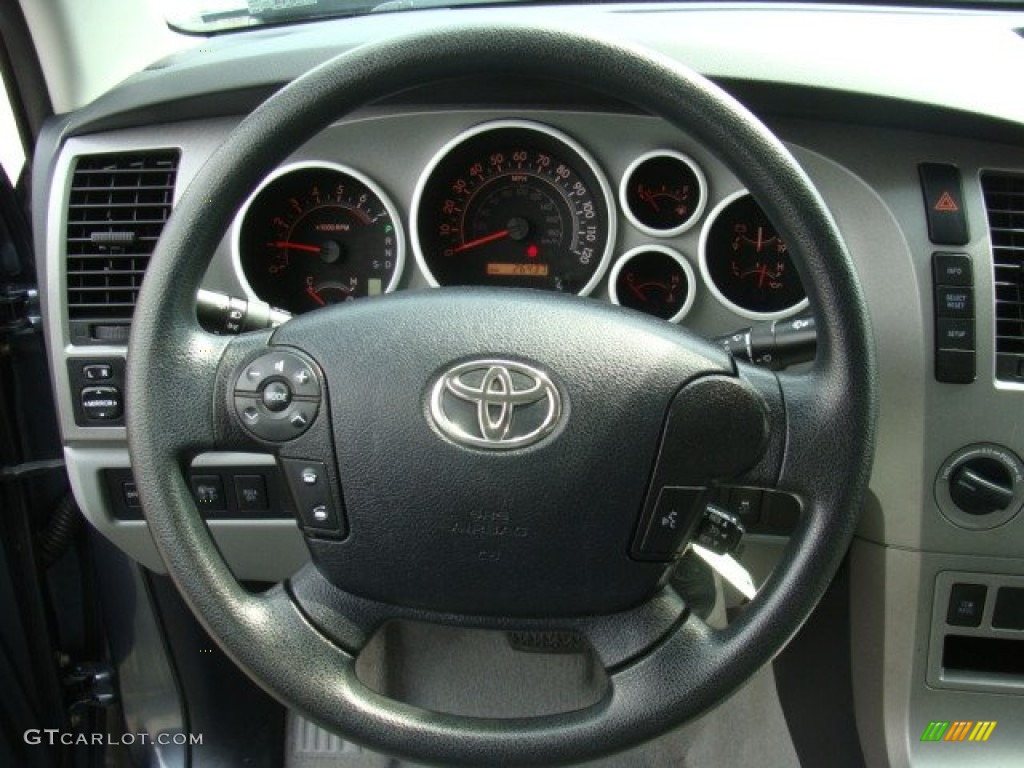 2010 Tundra TRD Double Cab 4x4 - Slate Gray Metallic / Graphite Gray photo #13