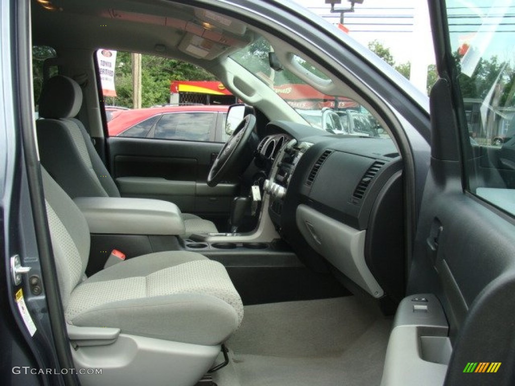 2010 Tundra TRD Double Cab 4x4 - Slate Gray Metallic / Graphite Gray photo #22