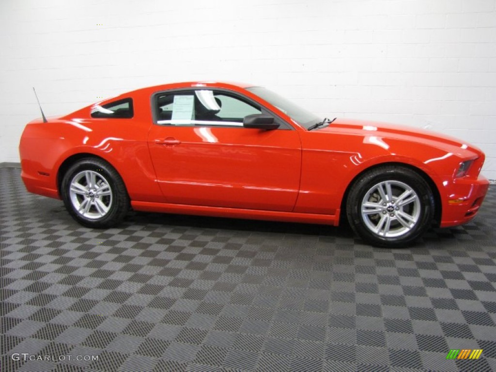 2013 Mustang V6 Coupe - Race Red / Charcoal Black photo #3