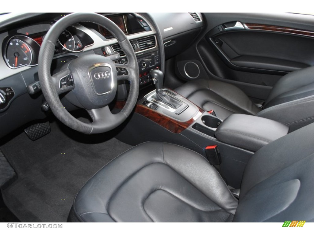Black Interior 2010 Audi A5 2.0T quattro Coupe Photo #84486597