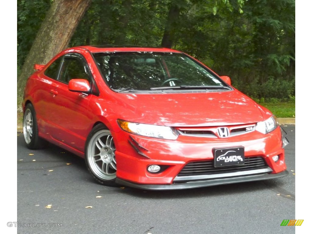 2008 Civic Si Coupe - Rallye Red / Black photo #1