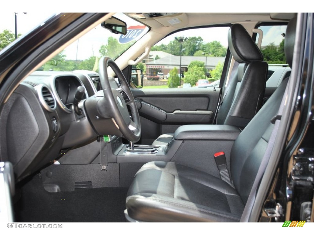 Charcoal Black Interior 2010 Mercury Mountaineer V8 Premier AWD Photo #84487719