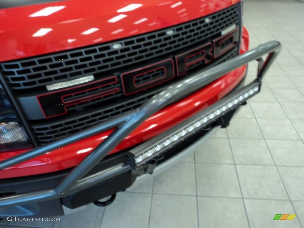 2011 F150 SVT Raptor SuperCrew 4x4 - Molten Orange Tri Coat / Raptor Black photo #4