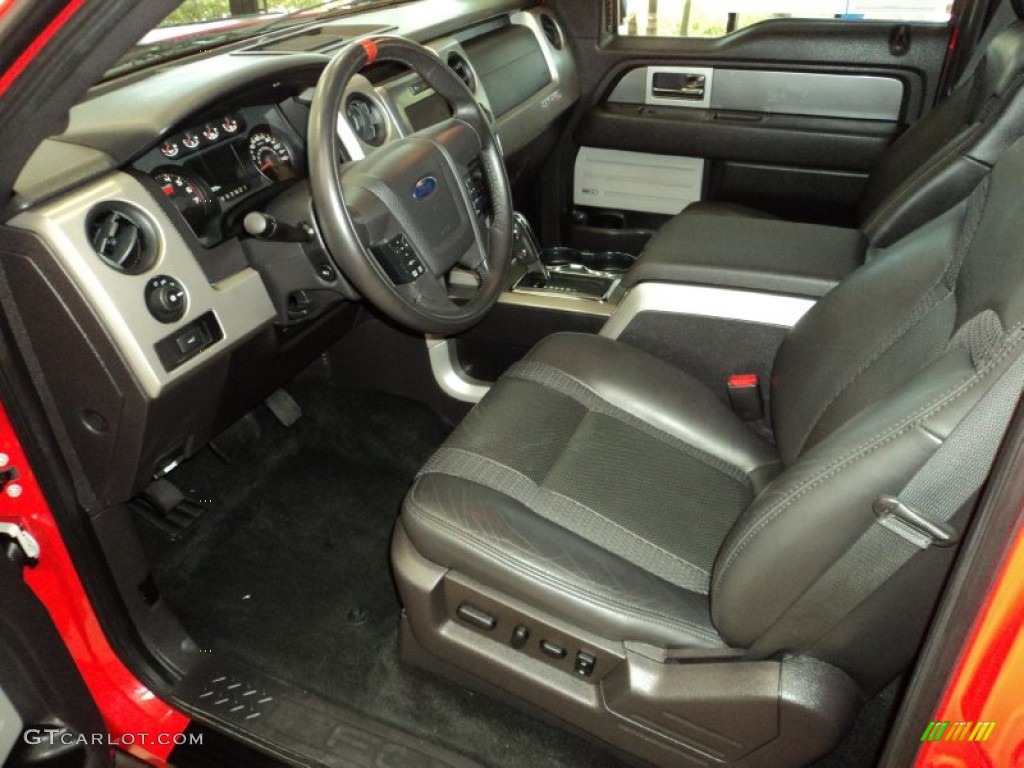 2011 F150 SVT Raptor SuperCrew 4x4 - Molten Orange Tri Coat / Raptor Black photo #18