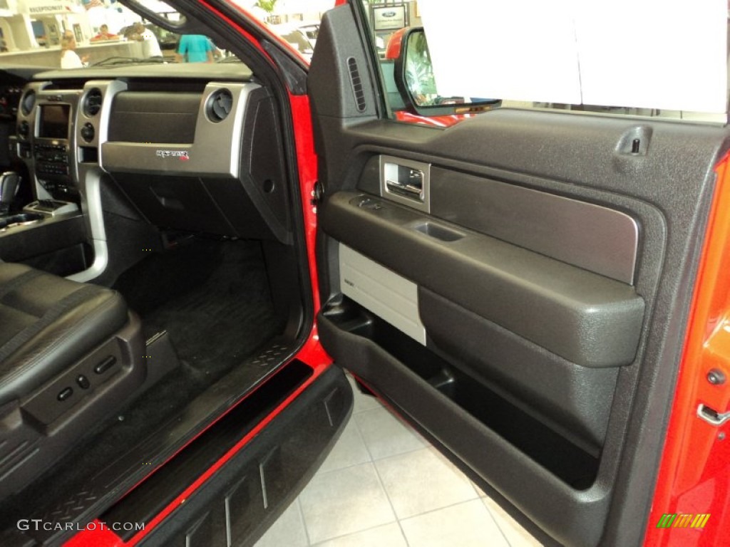 2011 F150 SVT Raptor SuperCrew 4x4 - Molten Orange Tri Coat / Raptor Black photo #19