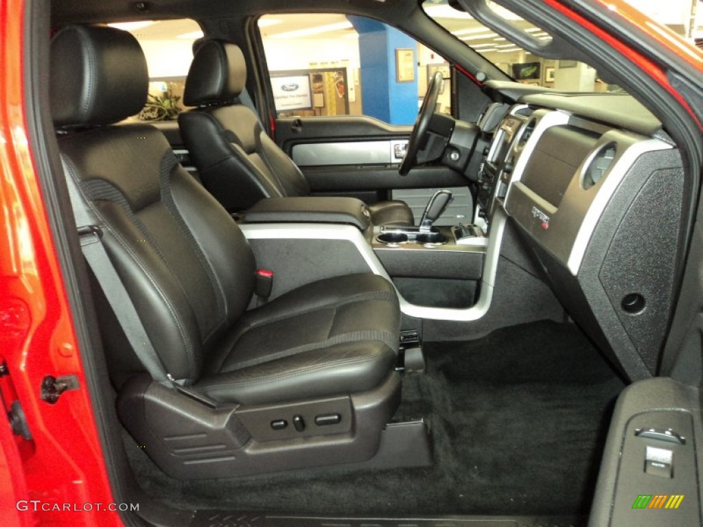 2011 F150 SVT Raptor SuperCrew 4x4 - Molten Orange Tri Coat / Raptor Black photo #20
