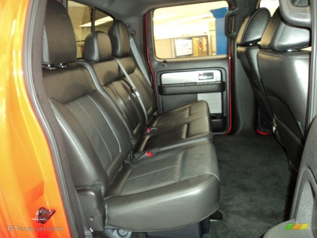 2011 F150 SVT Raptor SuperCrew 4x4 - Molten Orange Tri Coat / Raptor Black photo #22
