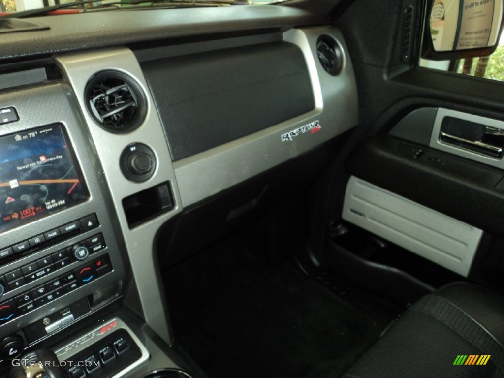 2011 F150 SVT Raptor SuperCrew 4x4 - Molten Orange Tri Coat / Raptor Black photo #35