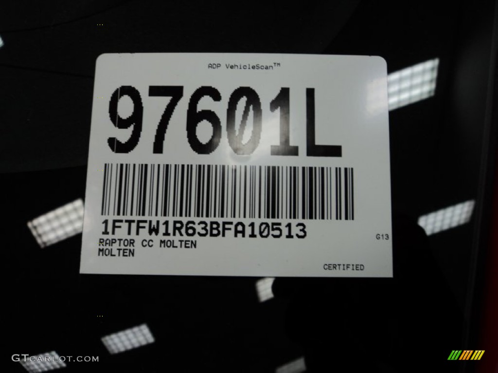 2011 F150 SVT Raptor SuperCrew 4x4 - Molten Orange Tri Coat / Raptor Black photo #38