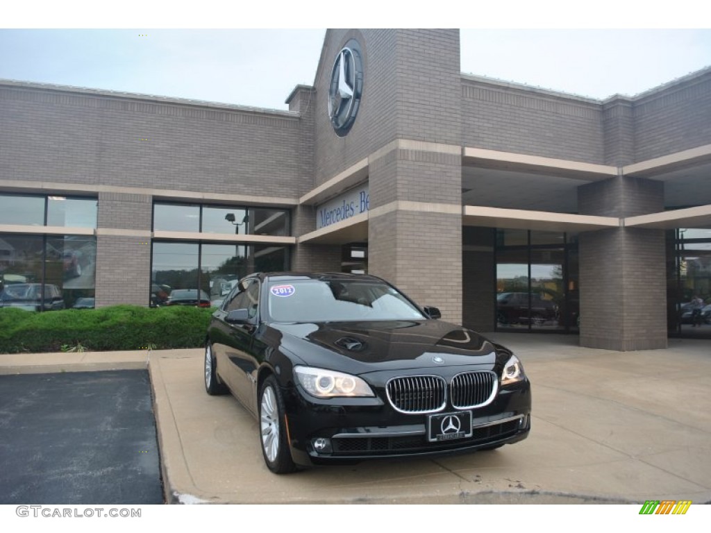 2012 7 Series 750Li xDrive Sedan - Black Sapphire Metallic / Black photo #1