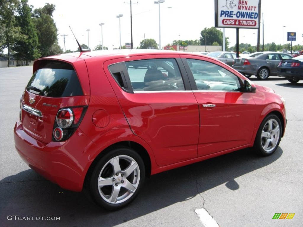 2012 Sonic LTZ Hatch - Victory Red / Jet Black/Dark Titanium photo #5