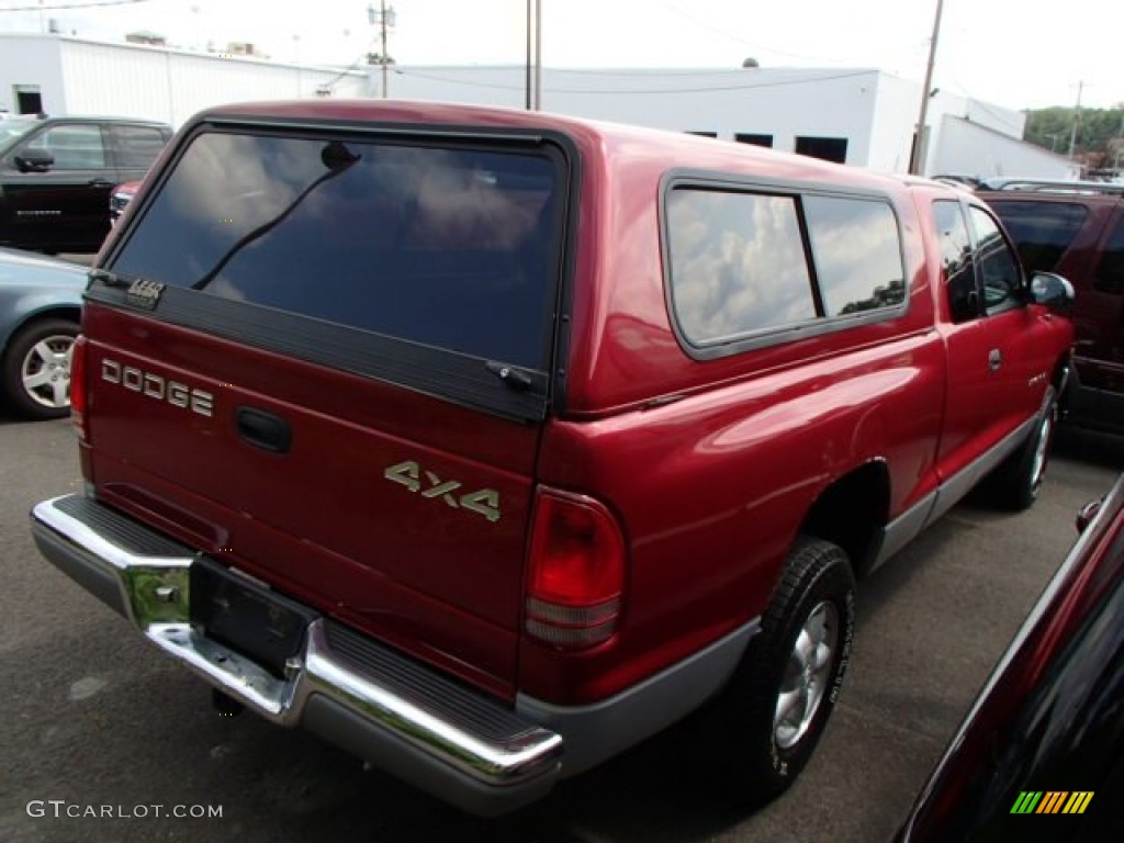 1998 Dakota Sport Extended Cab 4x4 - Metallic Red / Agate photo #6