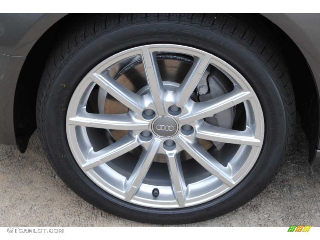 2014 A4 2.0T quattro Sedan - Dakota Grey Metallic / Chestnut Brown/Black photo #4