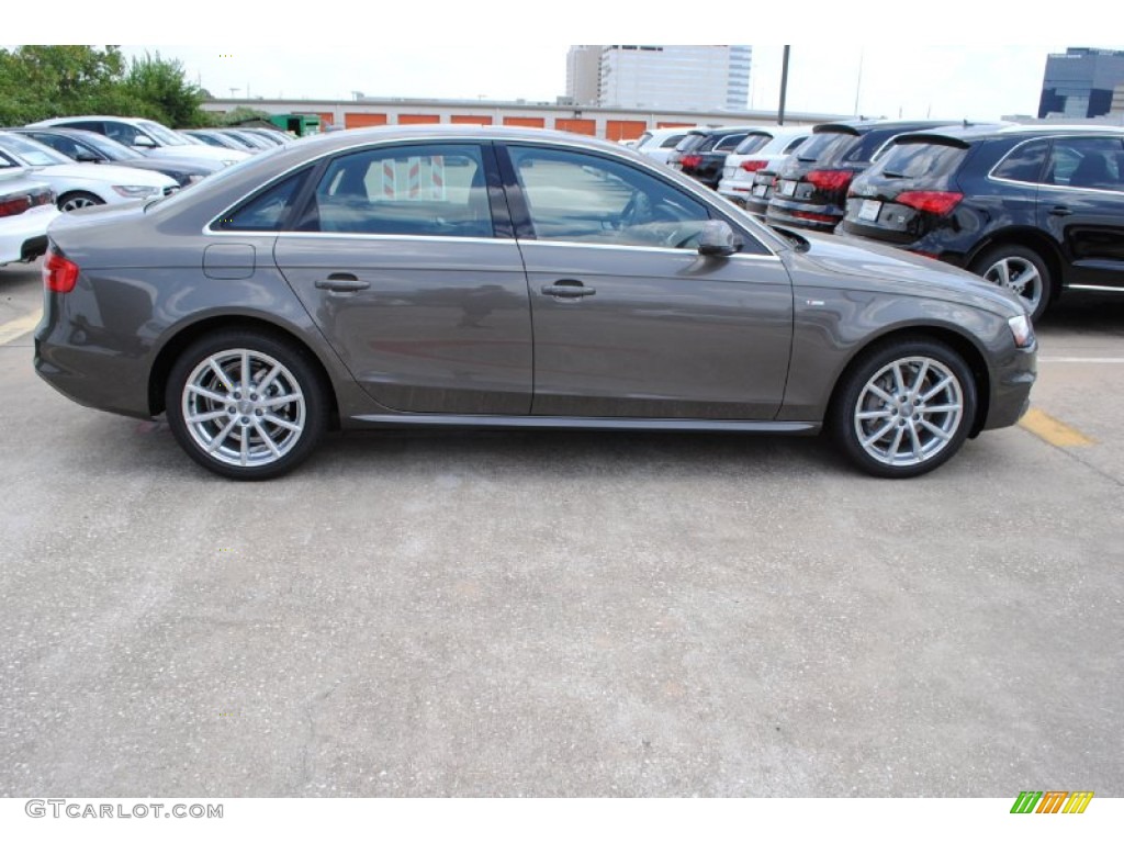 2014 A4 2.0T quattro Sedan - Dakota Grey Metallic / Chestnut Brown/Black photo #10