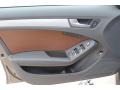 Chestnut Brown/Black 2014 Audi A4 2.0T quattro Sedan Door Panel