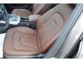 Chestnut Brown/Black Front Seat Photo for 2014 Audi A4 #84493191