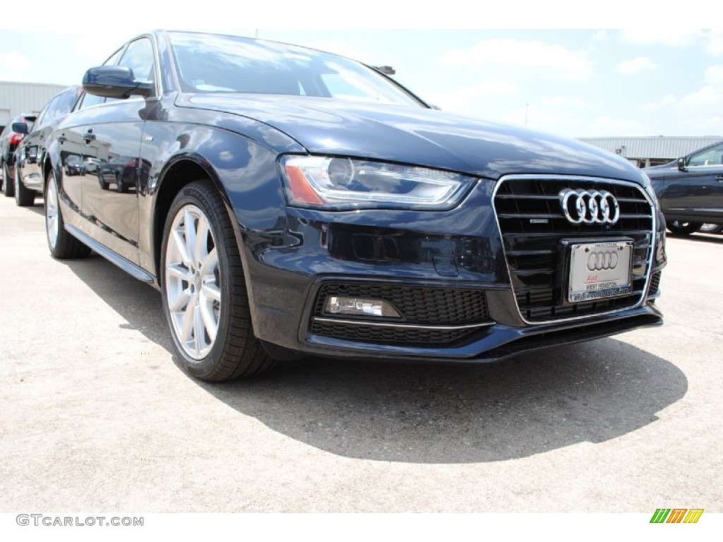 2014 A4 2.0T quattro Sedan - Moonlight Blue Metallic / Black photo #1