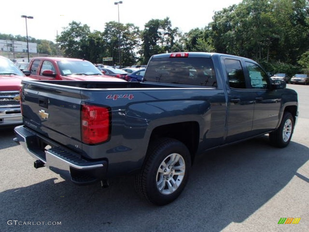 2014 Silverado 1500 LT Double Cab 4x4 - Blue Granite Metallic / Jet Black photo #8