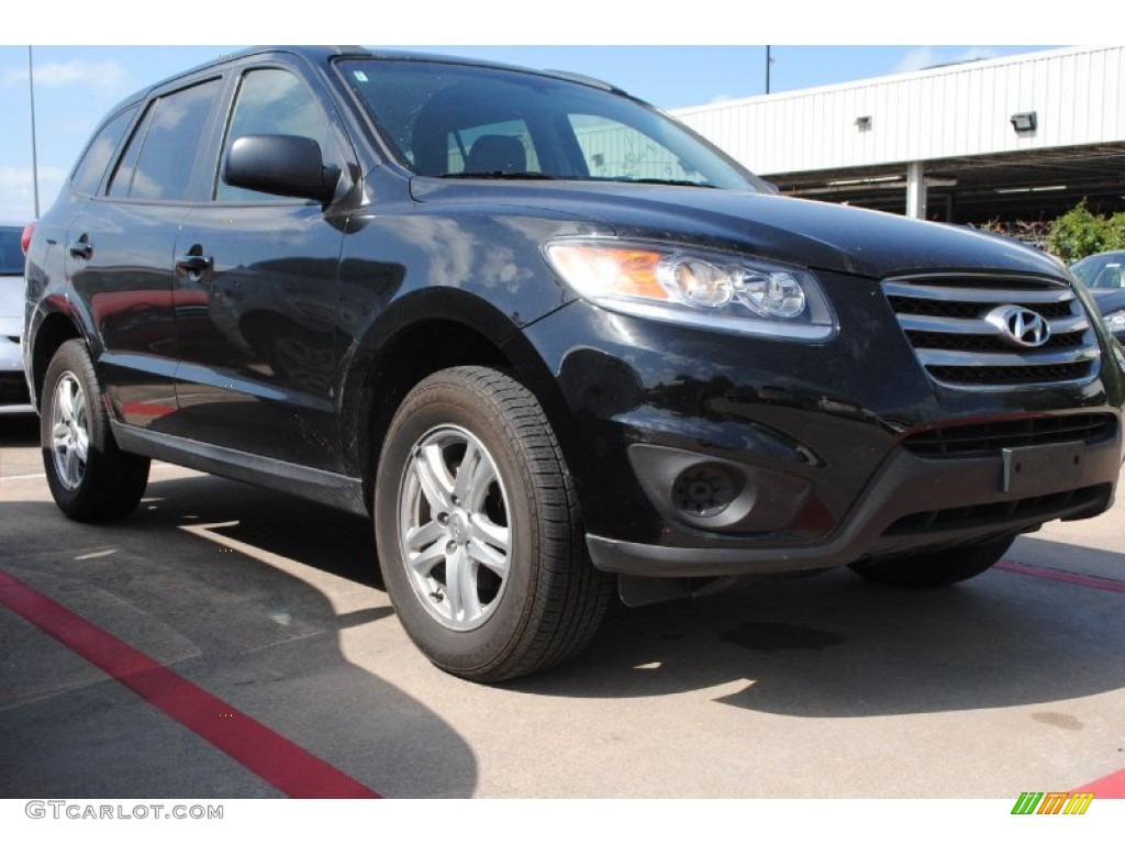 2012 Santa Fe GLS - Twilight Black / Gray photo #1