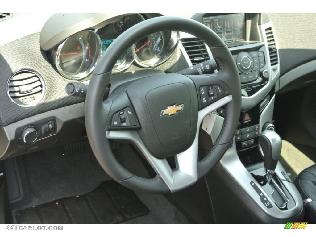 2014 Chevrolet Cruze Diesel Jet Black Steering Wheel Photo #84495816