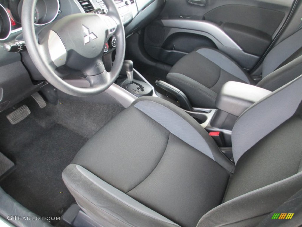 Black Interior 2008 Mitsubishi Outlander ES 4WD Photo #84496020