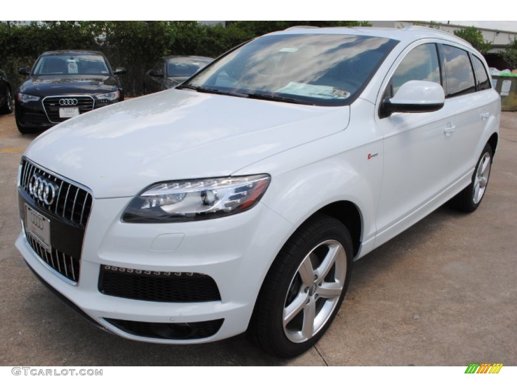 Glacier White Metallic 2014 Audi Q7 3.0 TFSI quattro Exterior Photo #84497328