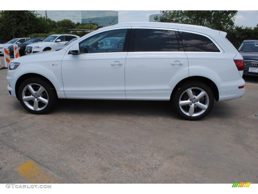 Glacier White Metallic 2014 Audi Q7 3.0 TFSI quattro Exterior Photo #84497373