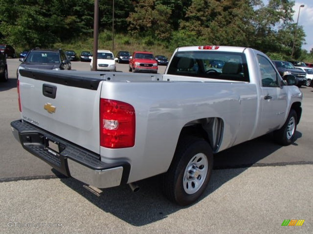 2013 Silverado 1500 Work Truck Regular Cab - Silver Ice Metallic / Dark Titanium photo #8