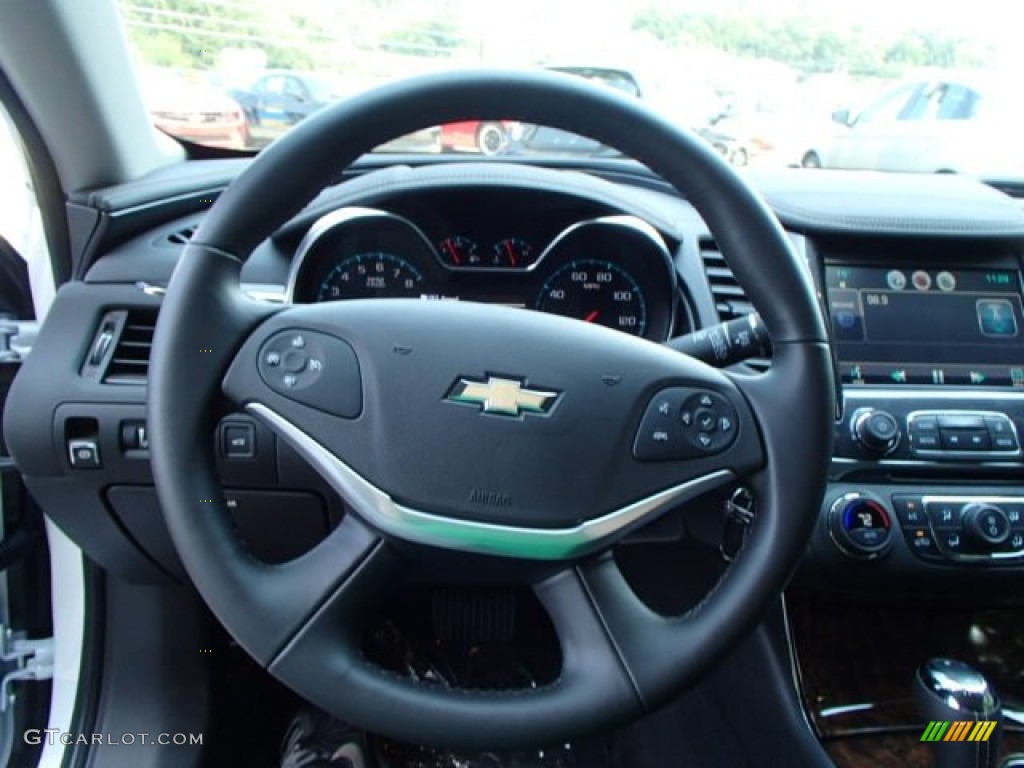 2014 Chevrolet Impala LT Jet Black Steering Wheel Photo #84498834