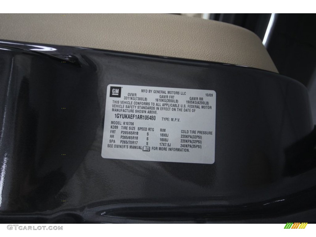 2010 Escalade AWD - Galaxy Gray / Cashmere/Cocoa photo #9