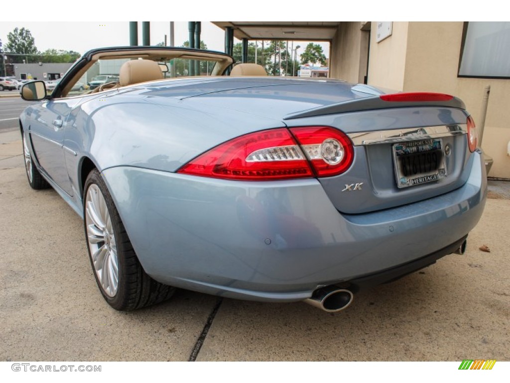2010 XK XK Convertible - Frost Blue Metallic / Caramel photo #4