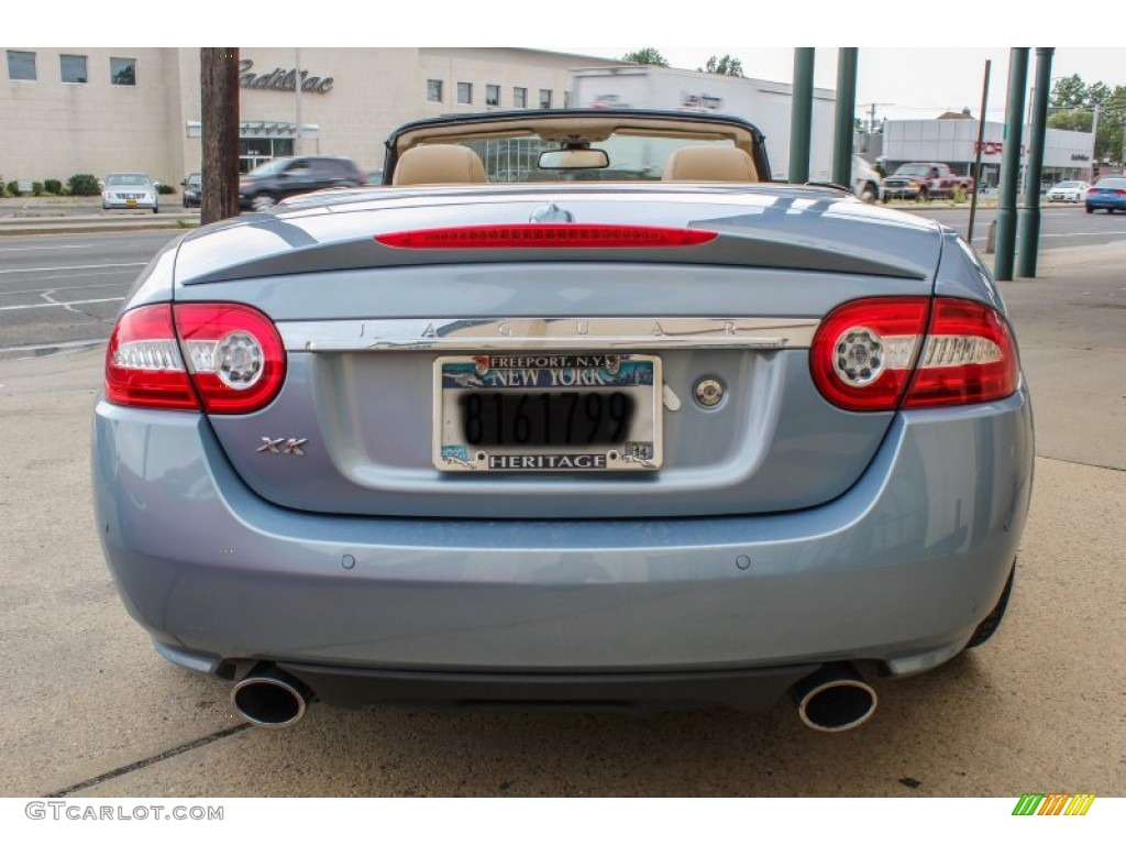 2010 XK XK Convertible - Frost Blue Metallic / Caramel photo #5