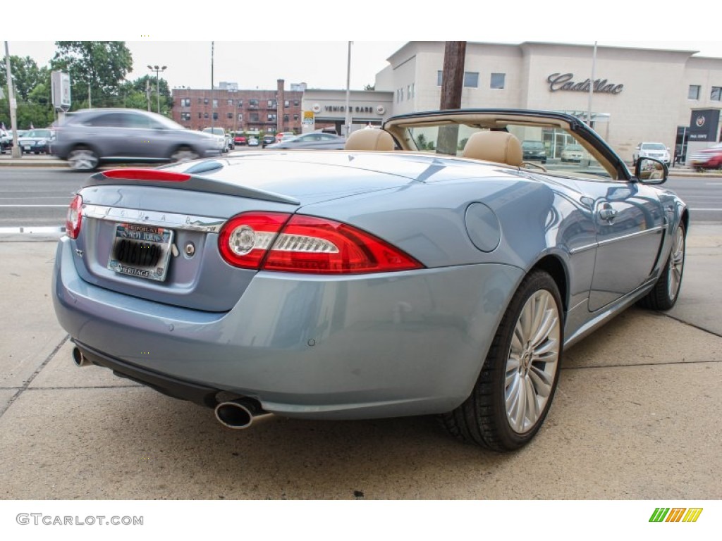 2010 XK XK Convertible - Frost Blue Metallic / Caramel photo #6