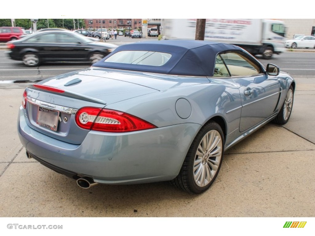 2010 XK XK Convertible - Frost Blue Metallic / Caramel photo #26
